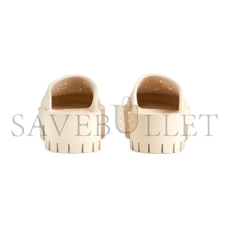 GUCCI WOMEN'S PLATFORM PERFORATED G SANDAL 